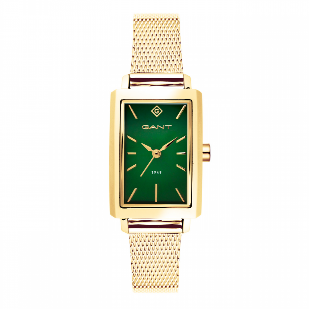 RELÓGIO GANT UTICA DOURADO MOSTRADOR VERDE