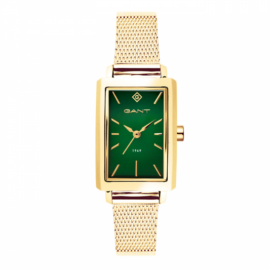 RELÓGIO GANT UTICA DOURADO MOSTRADOR VERDE