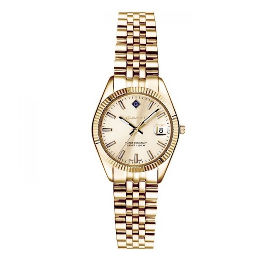 RELOGIO GANT SUSSEX MINI 28MM DOURADO AÇO