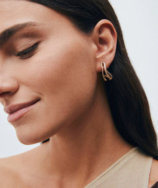 BRINCOS VIDAL & VIDAL BANHADO A OURO 18K