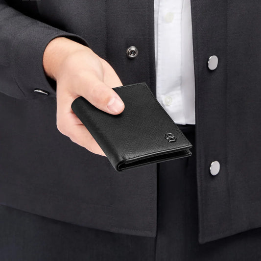 CARTEIRA HUGO BOSS CARD HOLDER DOUBLE SAFFIANO