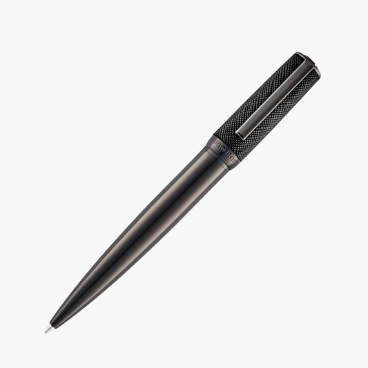 CANETA HUGO BOSS BALLPOINT DOUBLE SAFFIANO BLACK