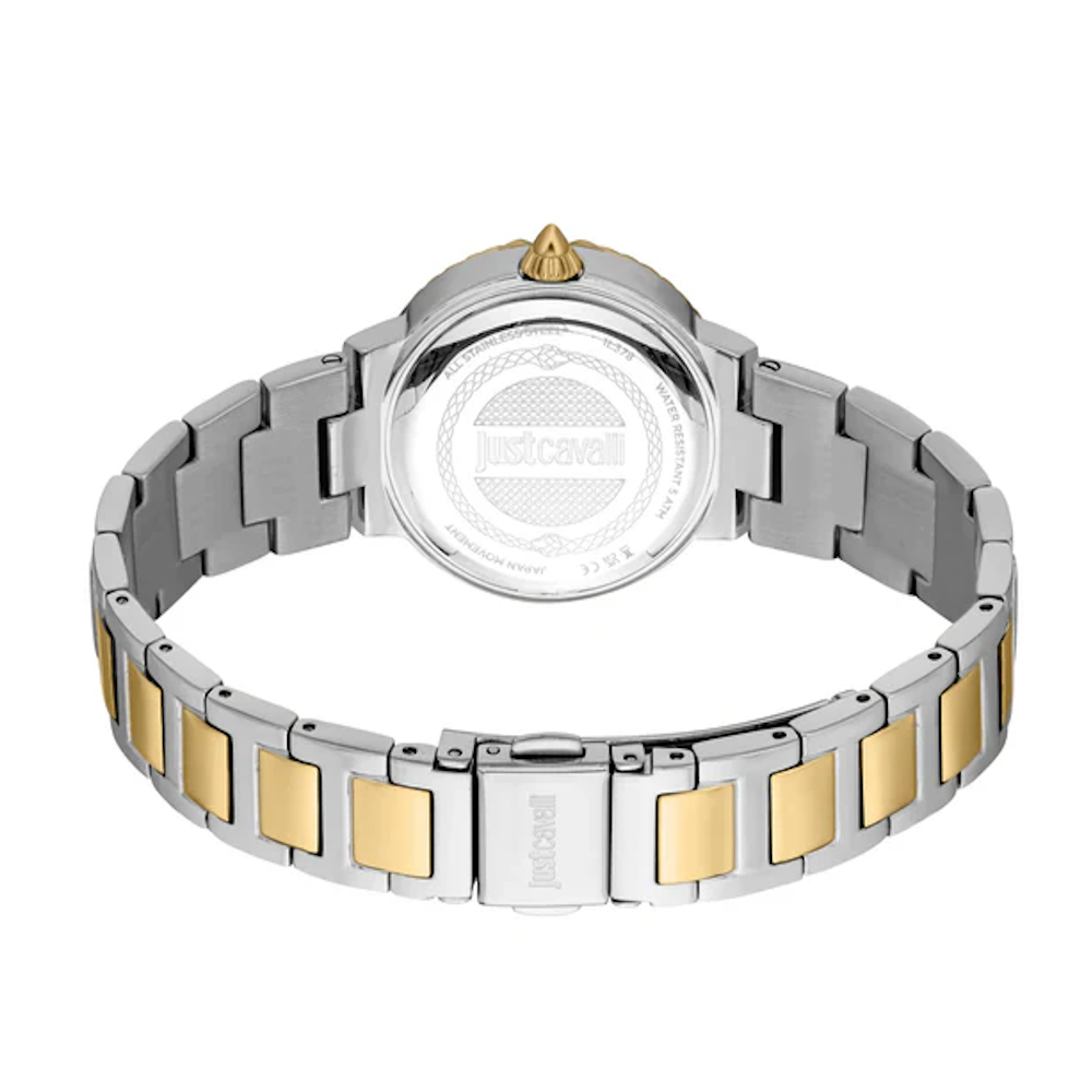 RELÓGIO JUST CAVALLI + PULSEIRA Primavera Green/Yellow gold toned steel Ø30 mm