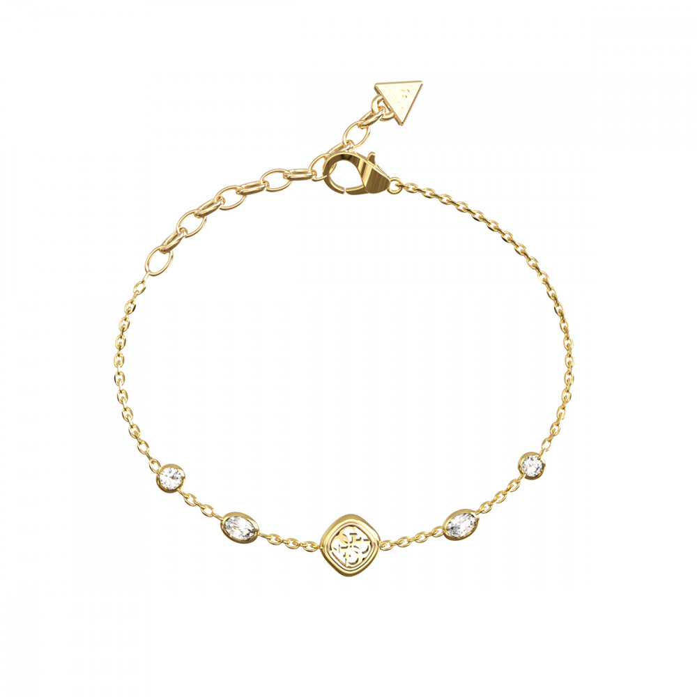 PULSEIRA GUESS EM AÇO DOURADA COM CRISTAIS