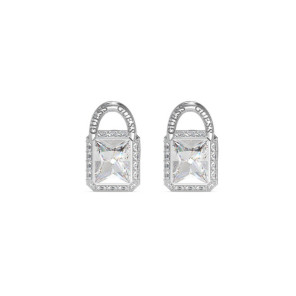 BRINCOS GUESS PRATEADO CRISTAL "JUBE02194JWRHT-U"