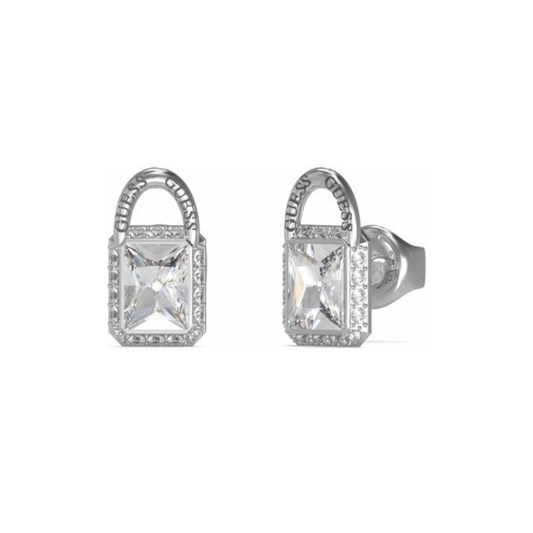 BRINCOS GUESS PRATEADO CRISTAL "JUBE02194JWRHT-U"