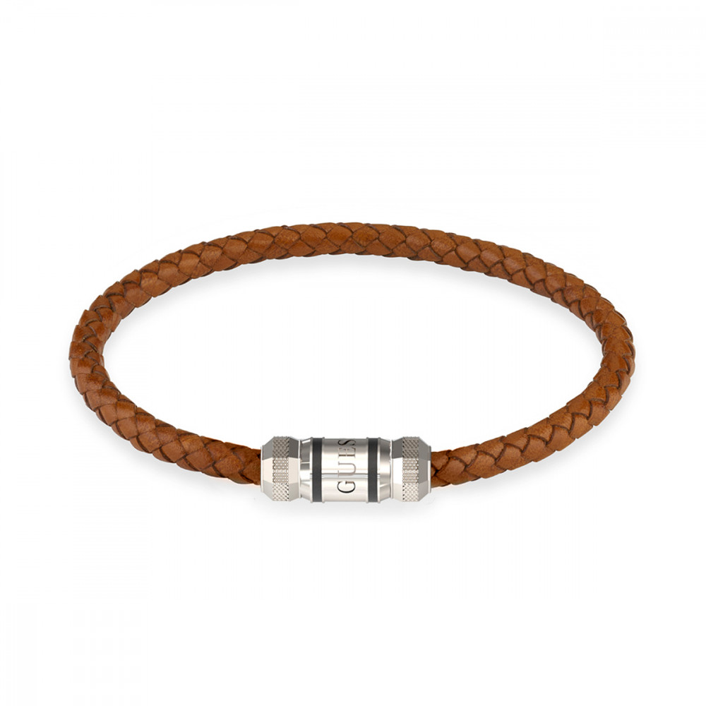 PULSEIRA GUESS HOMEM PELE BORDEAUX FECHO AÇO