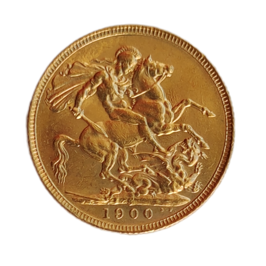 Moeda Libra de Ouro Libra Victoria 1900