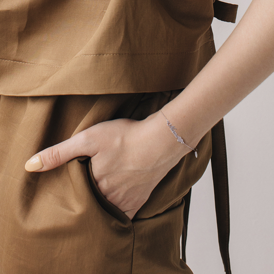 PULSEIRA LOTUS EM PRATA 925% C/ ZIRCONIAS ( MAMA )