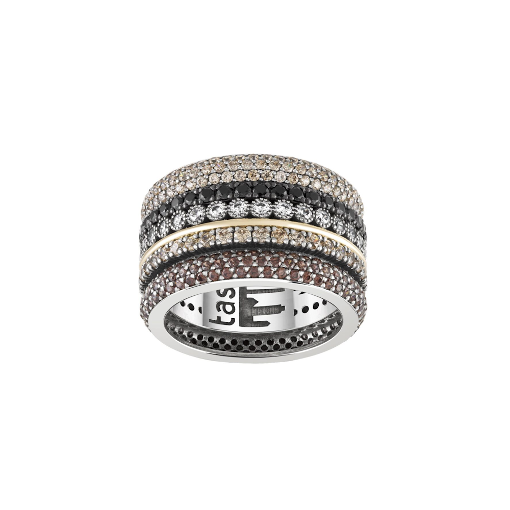 ANEL TASHI NEW YORK EM PRATA 925 E OURO 9K