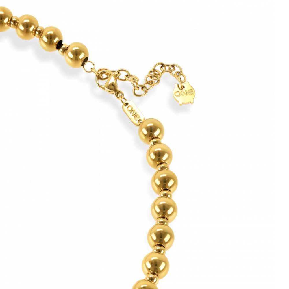 COLAR ONE SENHORA INFINITY BEADS GOLD