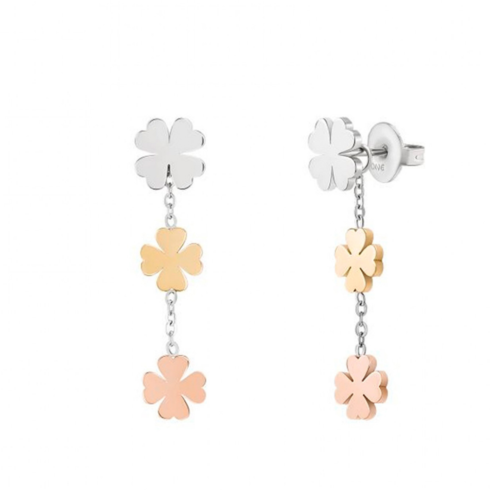 BRINCOS ONE JEWELS LUCKY FLOWERS
