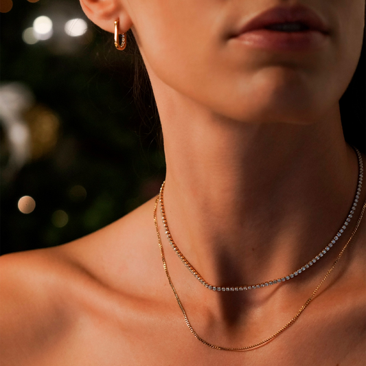 SET COLARES & BRINCOS ONE GOLDEN "OJSEGT01G"