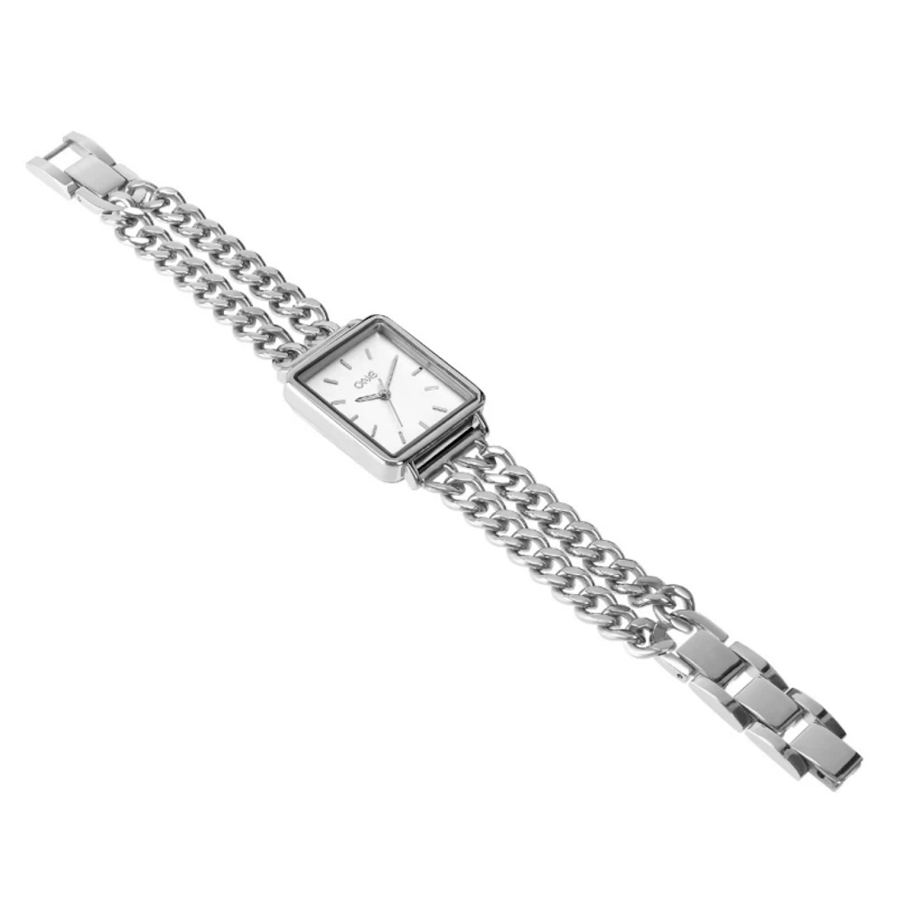RELOGIO ONE NICE SQUARE SILVER