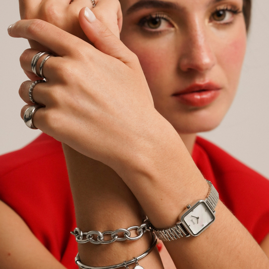 RELÓGIO ONE SENHORA FAME SILVER