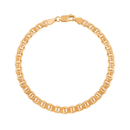 PULSEIRA EM OURO 19,2K ( MALHA ITALIANA )