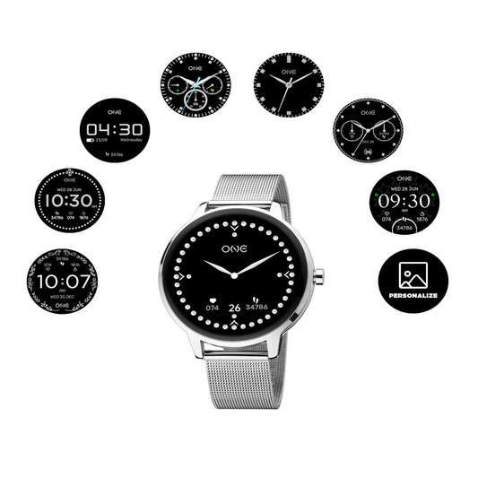 RELÓGIO SMARTWATCH ONE QUEENCALL SILVER MESH