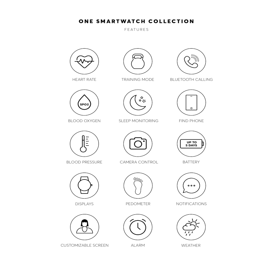 SMARTWATCH ONE MAGICCALL SILVER MESH