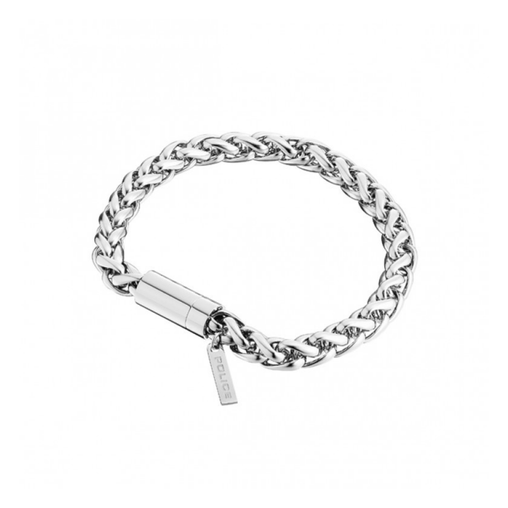 PULSEIRA POLICE AÇO MALHA REDONDA