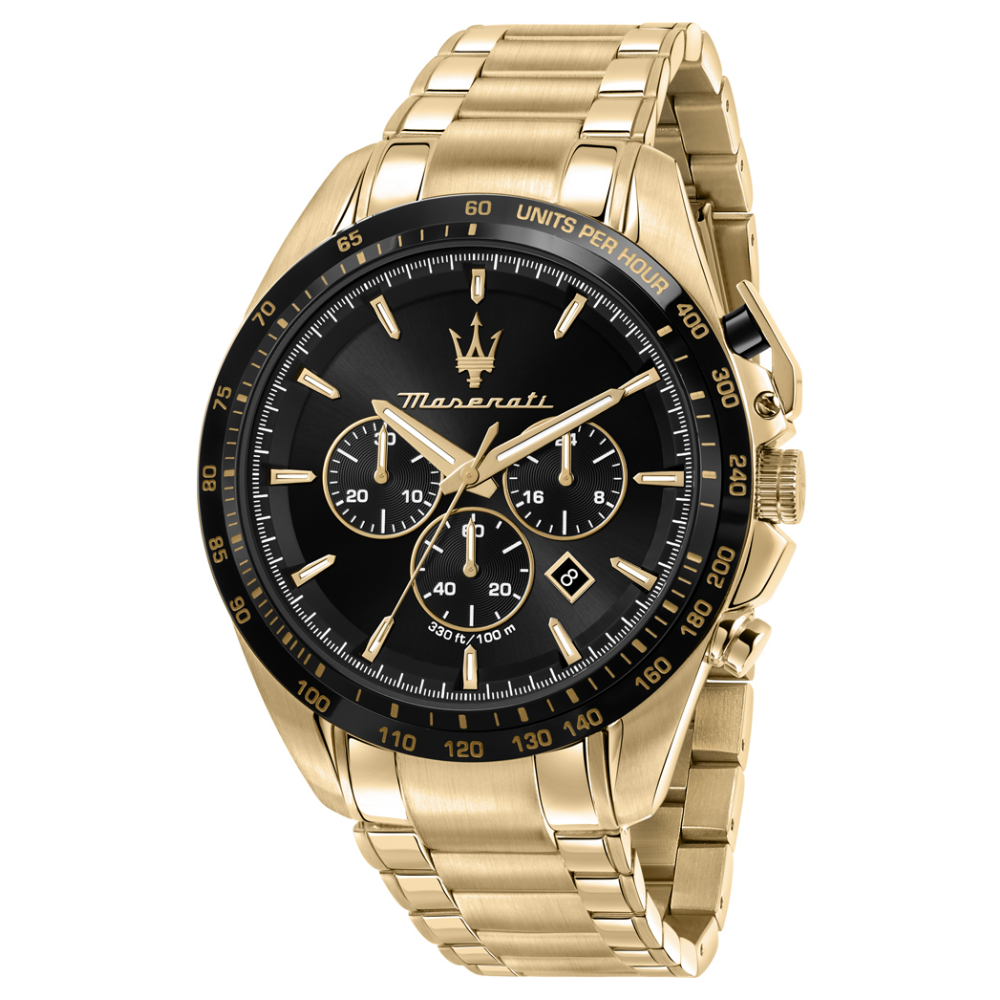 RELOGIO MASERATI TRAGUARDO 45MM BLACK DIAL