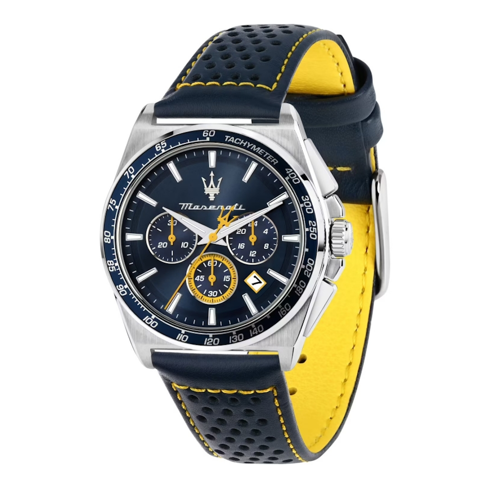 RELÓGIO MASERATI VELOCITÀ 43MM SPECIAL EDITION + STRAP BLUE