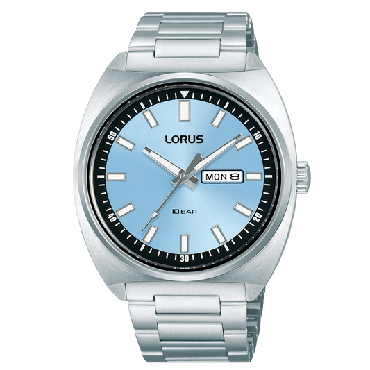 RELOGIO LORUS MAN SPORTS VINTAGE AZUL CELESTE