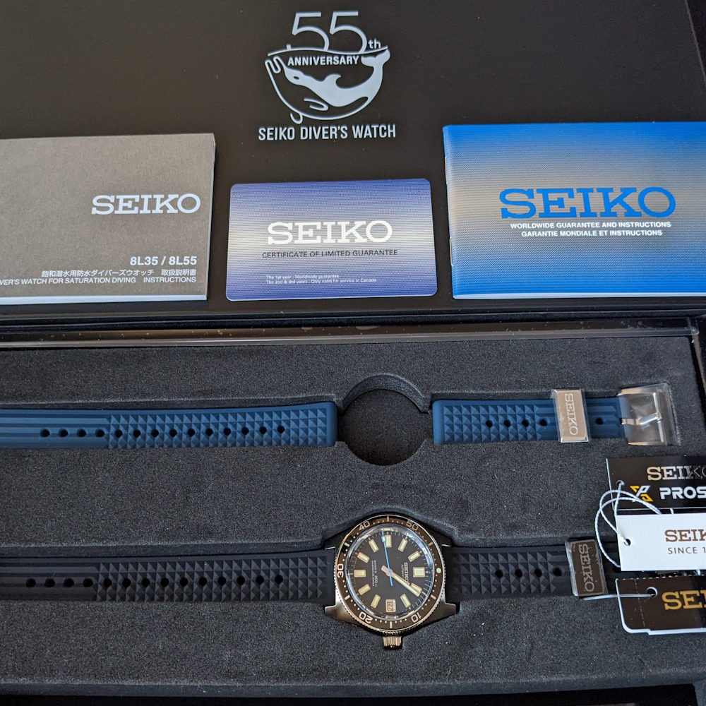 RELOGIO SEIKO PROSPEX AUTOMATICO EDIÇÂO LIMITADA DE 1.700 PEÇAS 55th Aniversário