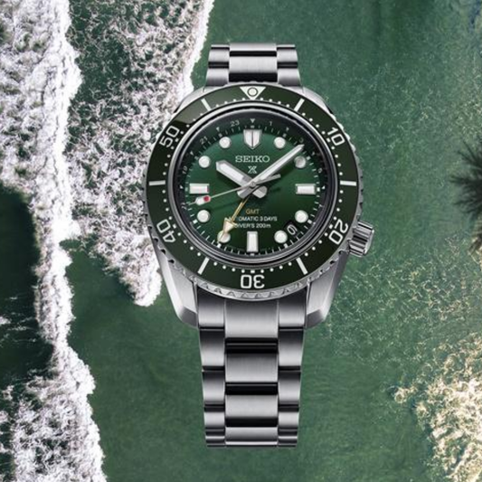 RELÓGIO SEIKO PROSPEX REEDIÇÃO 1968 GMT VERDE