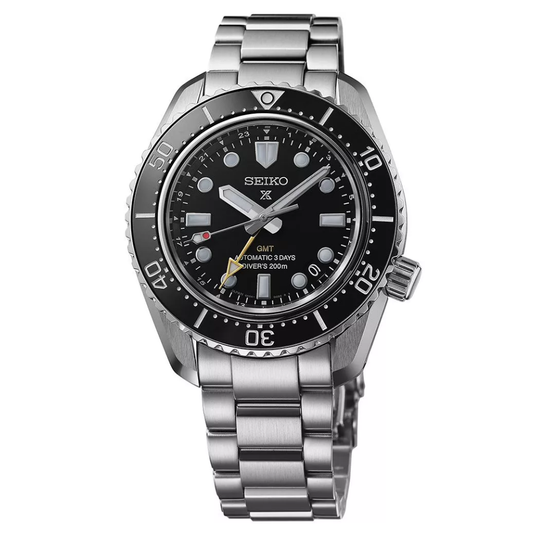 RELÓGIO SEIKO PROSPEX REEDIÇÃO 1968 GMT 6R54 PRETO
