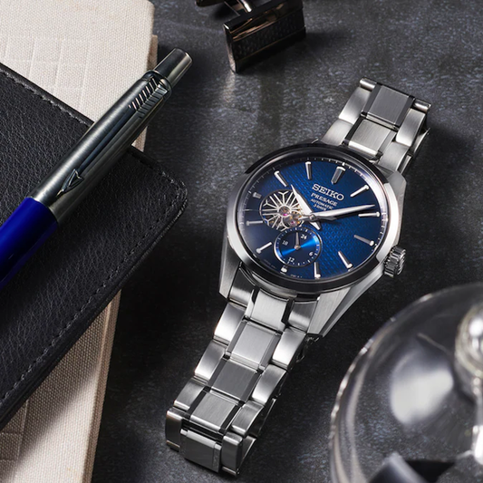 RELÓGIO SEIKO PRESAGE SHARP EDGED SERIES SKELETON Aitetsu
