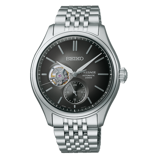 RELÓGIO SEIKO PRESSAGE CLASSIC SERIES SKELETON CINZA