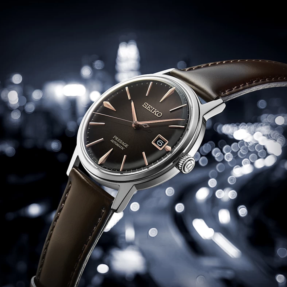 RELOGIO SEIKOPRESAGE COCKTAIL AUTOMATICO IRISH COFFEE