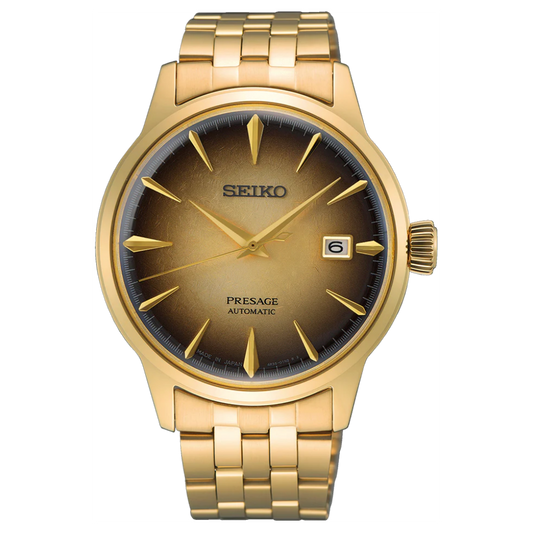 RELÓGIO SEIKO PRESAGE DOURADO "SRPK48J1"