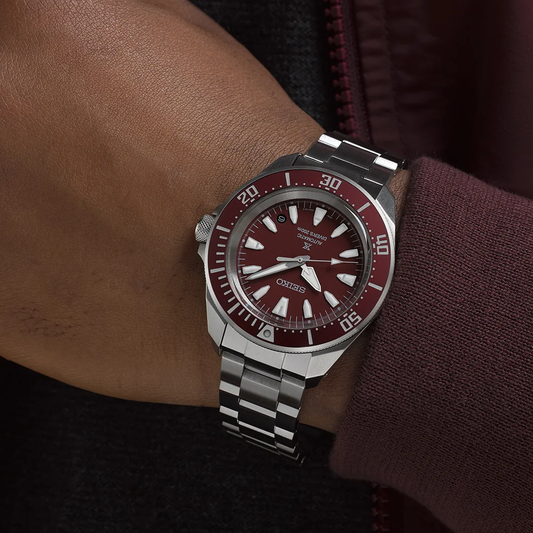 RELOGIO SEIKO PROSPEX MAR SAMURAI 4R35 VERMELHO