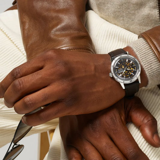 RELOGIO SEIKO PRESAGE STYLE60'S SKELETON 4R72 PRETO