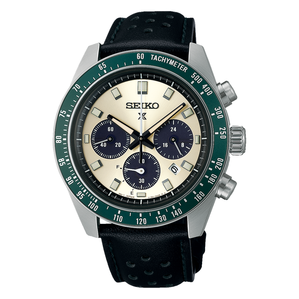 RELÓGIO SEIKO PROSPEX SPEEDTIMER SOLAR BISEL VERDE