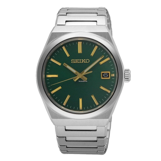 8434103523227RELÓGIO SEIKO ESSENTIALS MOSTRADOR VERDE