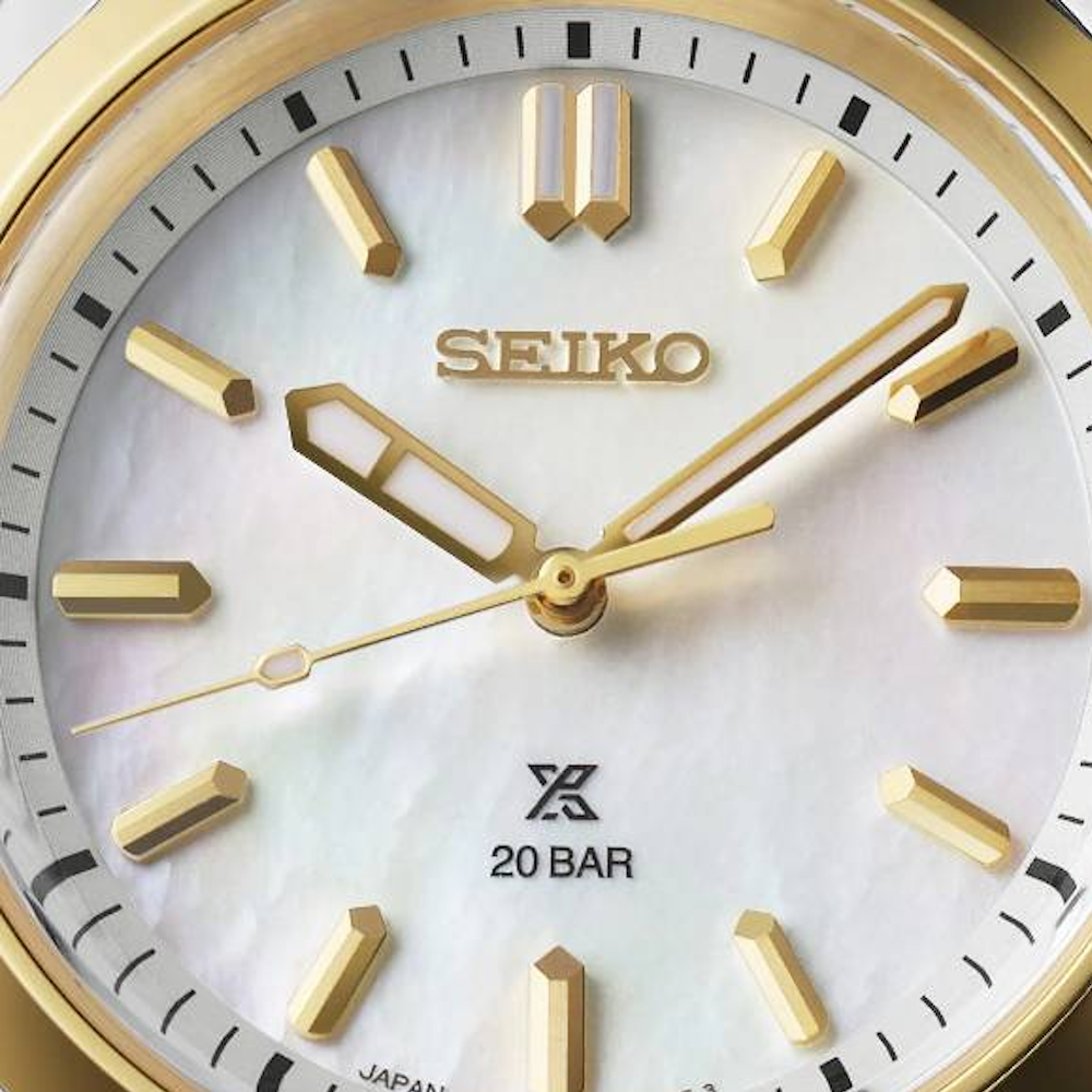 RELÓGIO SEIKO PROSPEX LADIES BICOLOR MADREPÉROLA
