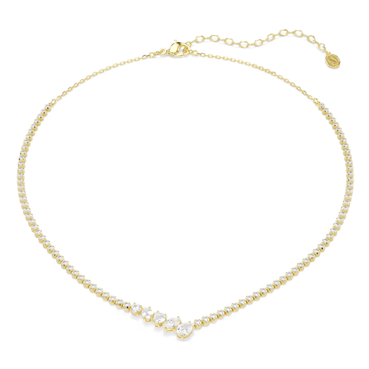 Colar Swarovski Mesmera Combinação de lapidações, Branco, Acabamento em ouro de 18 quilates