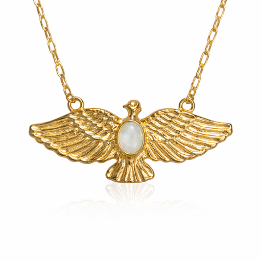 COLAR EM PRATA 925 DOURADA COM ESPIRITO SANTO