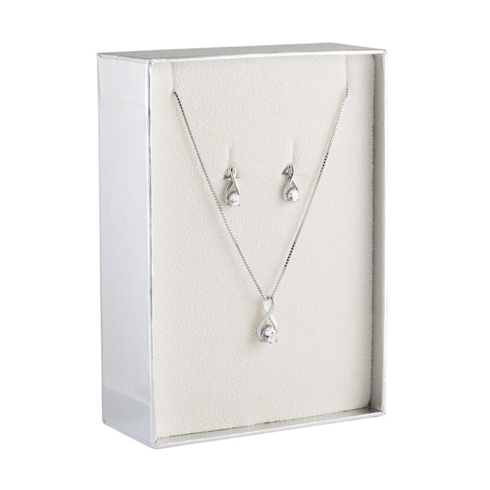 PACK UNIKE CLASSY SOLITAIRE I EM PRATA 925 "UK.PK.1202.0005"