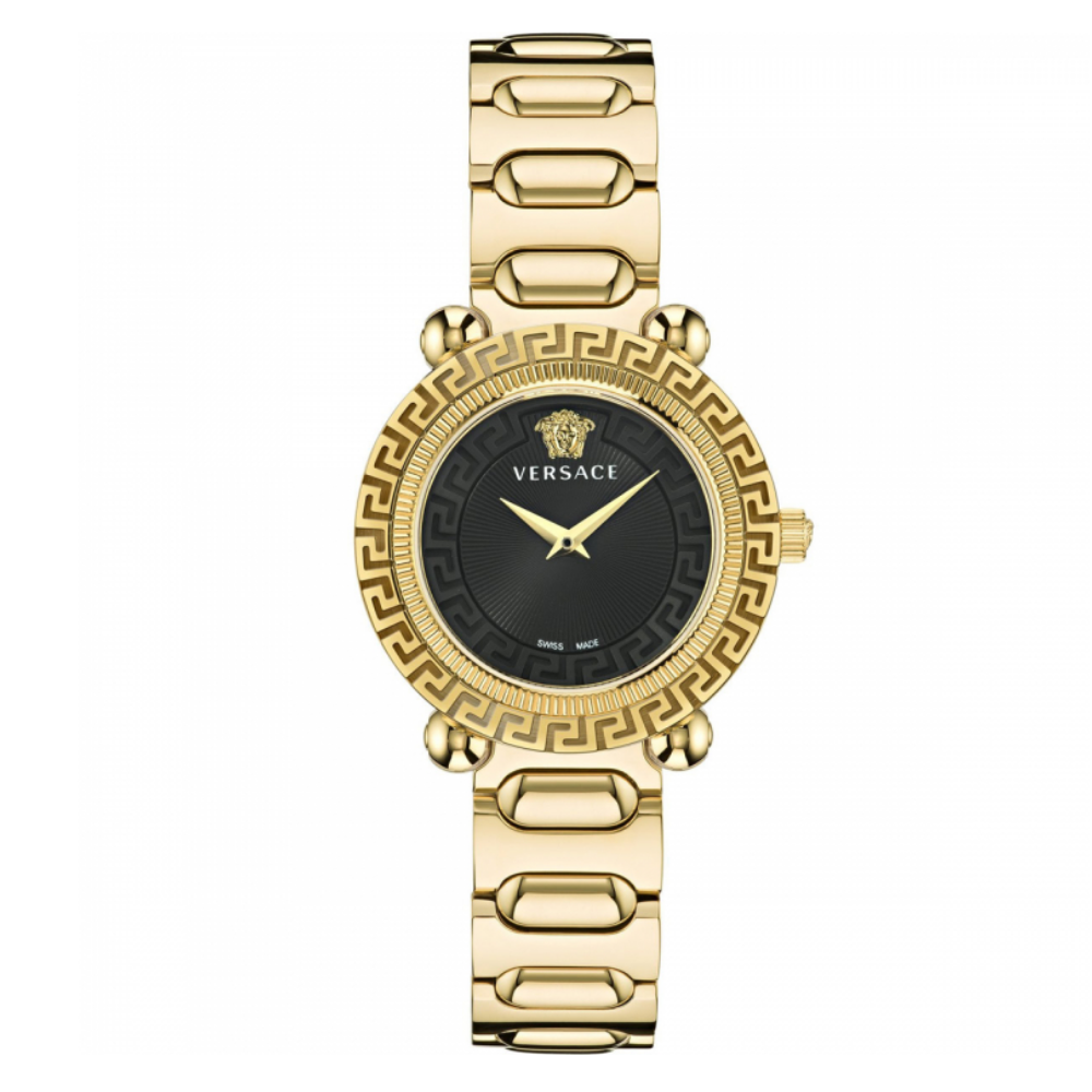 RELÓGIO VERSACE DOURADO GRECA TWIST MST PRETO