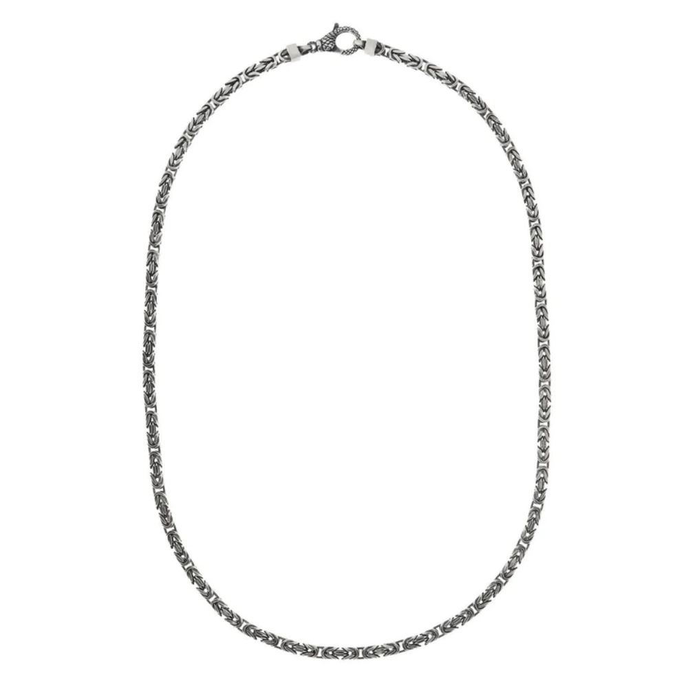 COLAR ALBERT M EM PRATA 925 CUBICA ESCOVADA