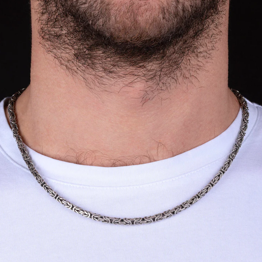 COLAR ALBERT M EM PRATA 925 CUBICA ESCOVADA