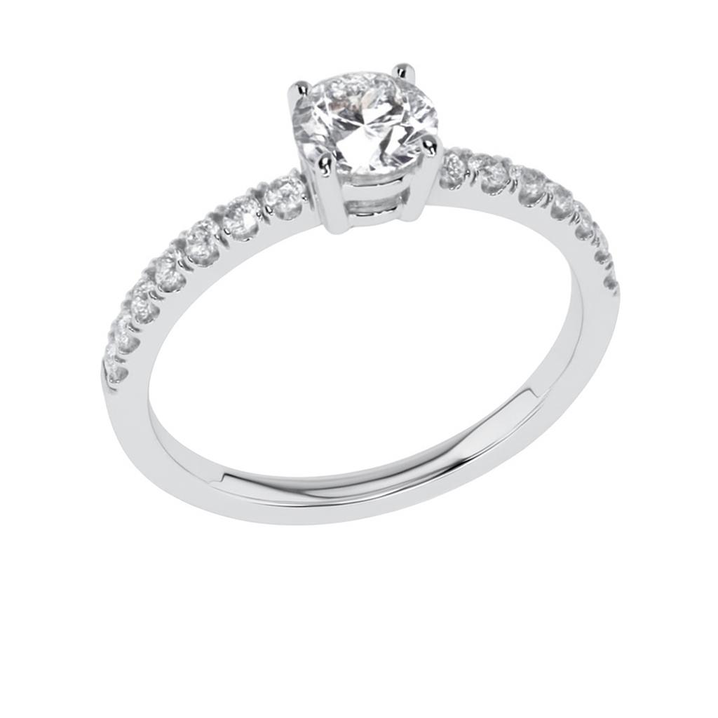 ANEL EM OURO 19,2K C/ ZIRCONIAS