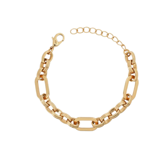 PULSEIRA VIDAL & VIDAL EM BRONZE COM BANHO DE OURO 18K