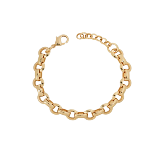 PULSEIRA VIDAL & VIDAL EM BRONZE COM BANHO DE OURO 18K