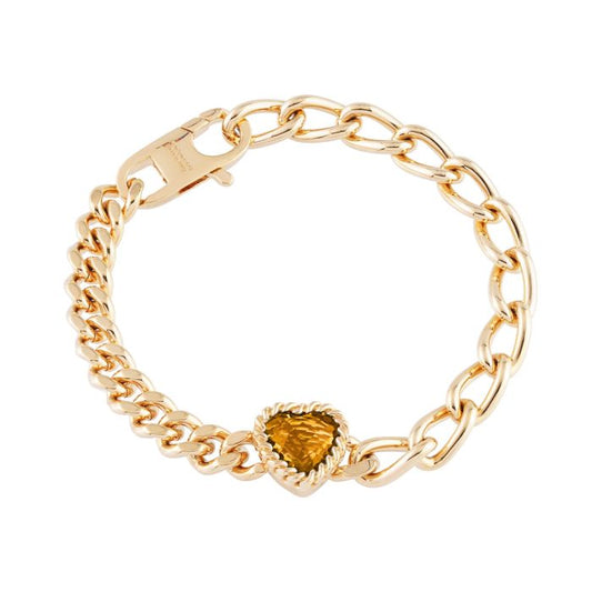 PULSEIRA REBECCA COCKTAIL BRONZE COM PEDRAS