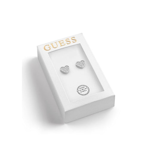 BRINCO GUESS EM AÇO COM CRISTAL CORAÇÃO