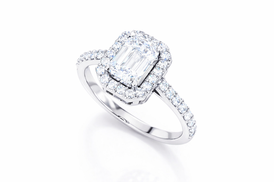 ANEL EM OURO COM DIAMANTES DE LABORATORIO